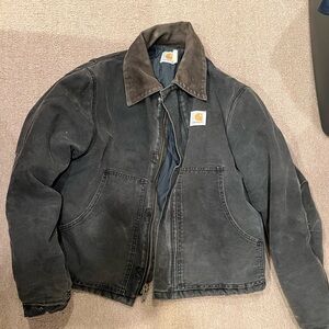 Vintage Carhartt Detroit Medium Rare Quilted Black and Brown Jacket